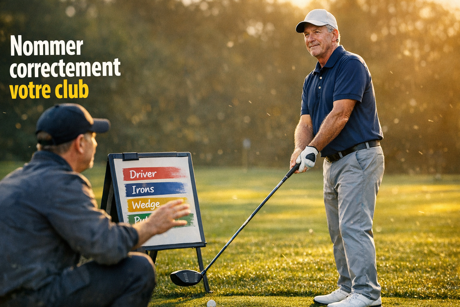 Comment s'appelle le bâton du golfeur ? Nom exact, club de golf et terminologie des clubs : driver, fer, putter, wedge et leurs spécificités