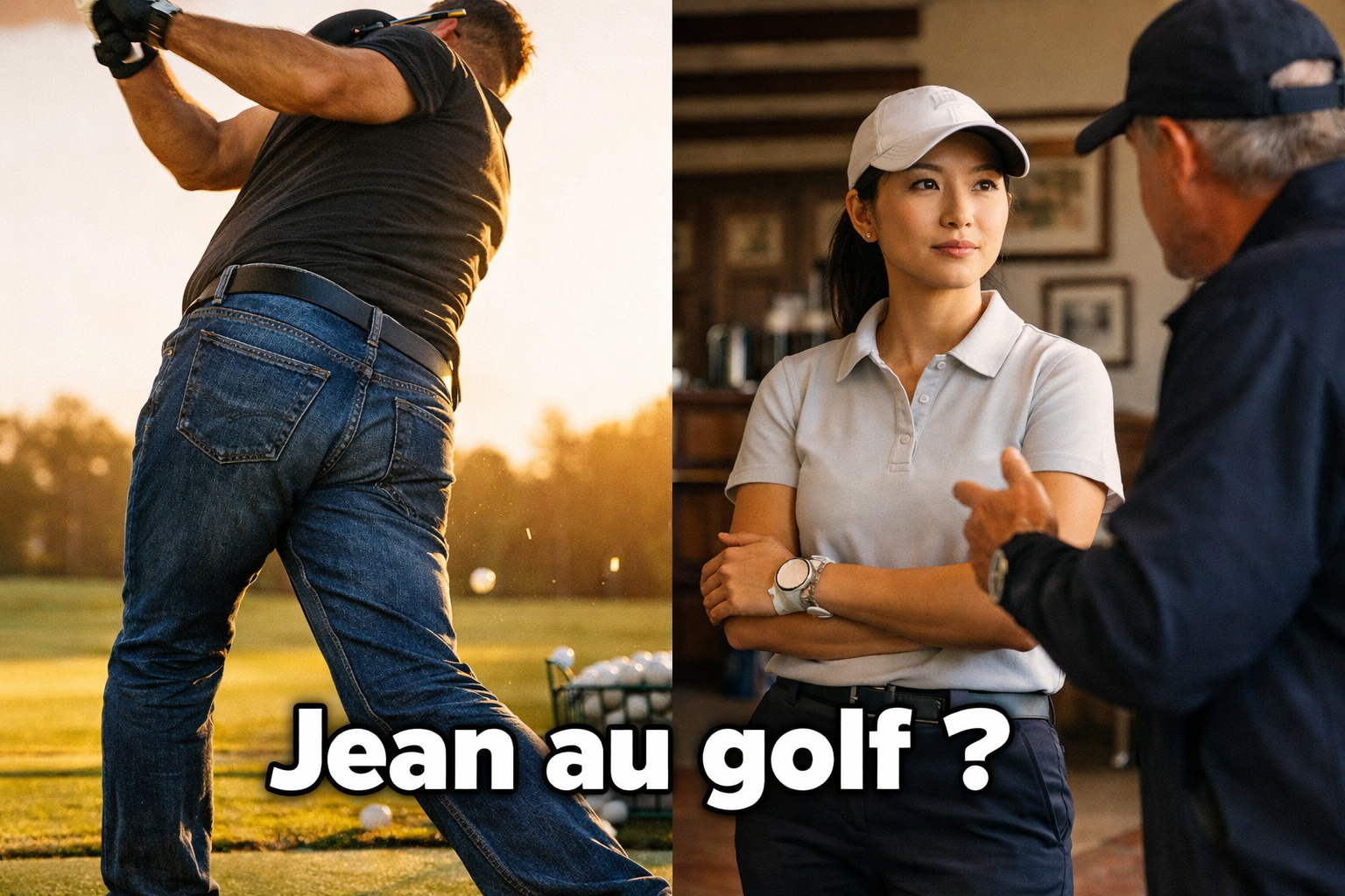 Peut-on porter un jean pour jouer au golf ? Règlements, conseils techniques et impact sur la performance